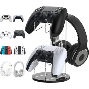 New Acrylic Headphone Holder, Gamepad Display Stand,Wireless Display Stand, DesktopDisplay Bracket for Gamers & Tech Enthusiasts， Ideal Festival Gifts for Family and Friends, Perfect Present for Special Occasions, Thoughtful Gift Ideas for Loved Ones
