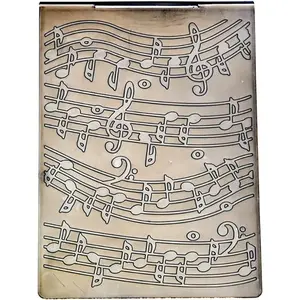Music Notation Background Plastic Embossing Folders for Card Making Scrapbooking and Other Paper Crafts 2101073