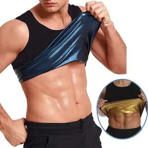 Men's Sweat Sauna Vest Waist Trainer Tank Top Shapewear Corset Gym Exercise Body Shaper Sports Shirt Top