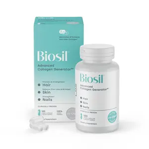 BIOSIL ADVANCED COLLAGEN GENERATOR HAIR SKIN NAIL 180 LIQUID CAPSULES NEW