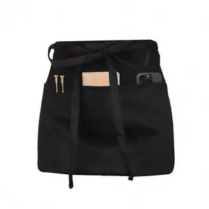 Waist Apron with 3 Pockets, Ideal for Waitstaff/Everyday domestic Use, Multi-Purpose Cleaning & Daily Life Protection Gear