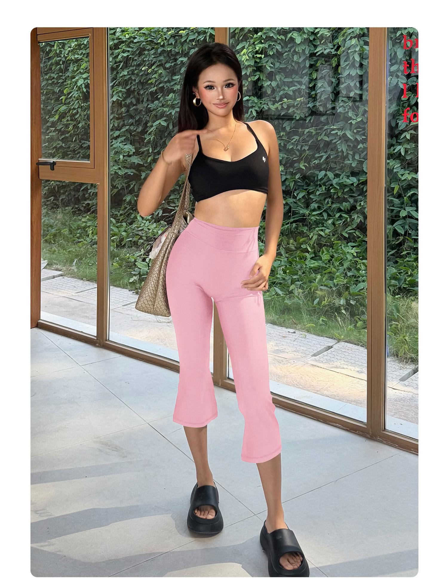 YEOREO Womens Cropped Flare Capri Leggings High Waisted Hidden Scrunch Yoga Pants Buttery Soft Athletic Lounge Pants sohochic YEOREO Womens Cropped Flare Capri Leggings High Waisted Hidden Scrunch Yoga Pants Buttery Soft Athletic Lounge Pants sohochic