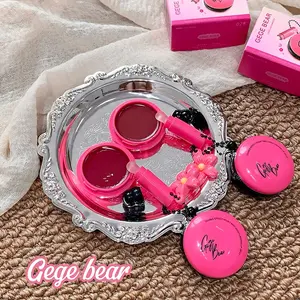 Gege Bear Lip Balm Set, Dual Effect Velvet Mist & Glossy Finish, Hydrating Moisturizing & Matte Texture, Daily Use Lip Care Essentials, Lip Cream