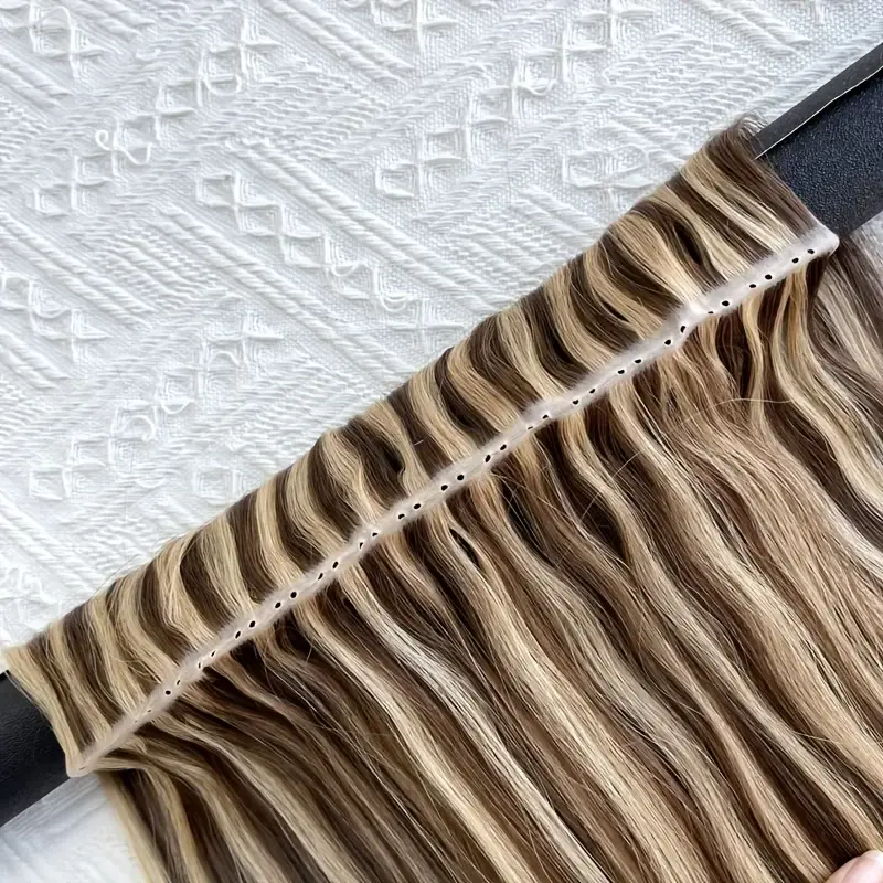 12-28 Inch XO Weft Hair Extensions, 50G Per Piece with 25CM Wide Weft,  Authentic Real Human Hair, Seamless Natural Blending, Excellent Volume Boost, Easy Sew-In Practical Design, Stylish Versatile for Fuller Hair