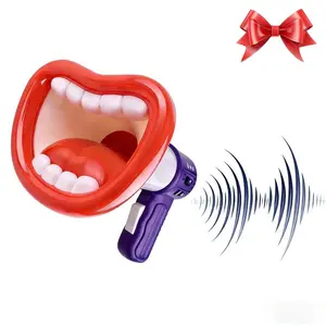 Viral Funny Big Mouth Voice Changer Megaphone, Lightweight Portable Loudspeaker with Multiple Hilarious Sound Effects, Fun Prank & Stress Relief Novelty Toy, Ideal for Family, Classroom, Easter & Kids Party Favors, Great Children’s Day Gift