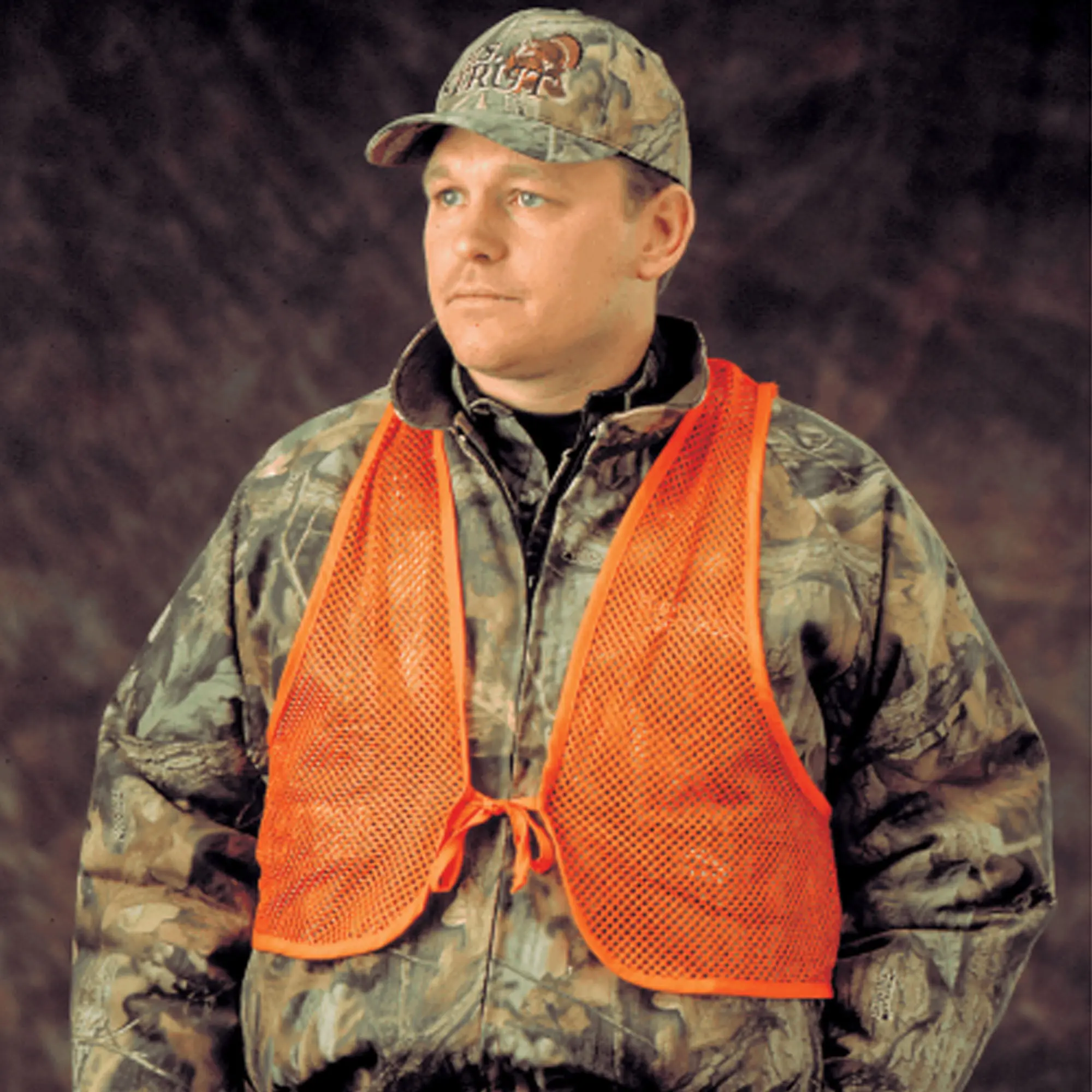 Hunter's Specialties Adjustable Mesh Safety Vest - Blaze Orange, One Size Fits Most Adults, Non-Restricting Elastic Side Straps, More Than 700 Sq In Safety Orange, Work & Hunting Visibility Boost, More Than 700 Square Inches Of Safety Orange