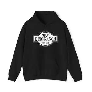 King Ranch Hoodie D.iesel Truck Texas Country Western Pullover Casual Fabric Gift for Ranchers, R0deo Cowboy Clothing