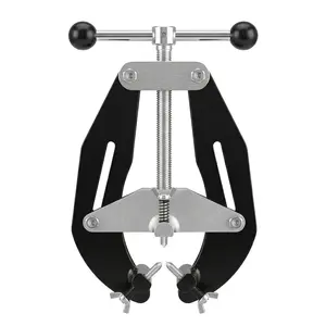 Ultra Pipe Alignment Clamp – 5–12 in Range, High Strength Steel, Lightweight, T-Handle & Quick-Act Screws, Black Fit-Up Welding Tool