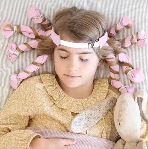 Sleep-in Hairband Heat-Free Curling Tongs - No Heat Octopus Iron for Lazy Styling, Soft Silk-like Fabric, Portable & Reusable, Perfect for All Hair Types