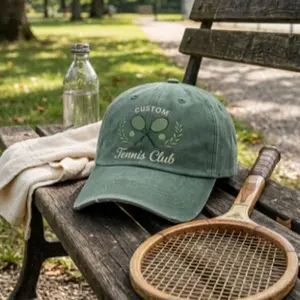 Custom Tennis Club Hat, Embroidered Tennis Cap, Personalized Tennis Dad Hat, Tennis Lover Gift, Sport Fan Apparel