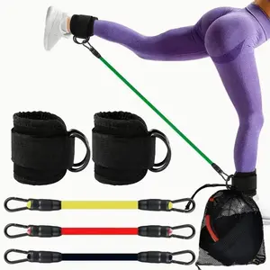Adjustable Ankle Resistance Bands for Women & Men – Leg & Glute Workout Bands with Adjustable Ankle Straps for Home Gym, Booty Training, Pilates, Yoga, Strength Training & Lower Body Exercise