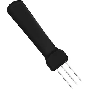 3-Prong Stainless Steel Sausage Pricker Tool, Air Release Poker for Sausage Casings, 5.5" Ergonomic Salami Perforator, Dishwasher Safe for BBQ & Smoking