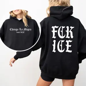 Abolish ICE Hoodie, Anti-ICE Protest Graphic Hoodie for Men & Women, Political Statement Shirt, Streetwear Cotton Top