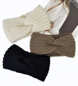 3pcs Winter Headbands for Women Ear Warmers Soft Knit Crochet Head Wrap Warm Headbands for Women Winter Accessories Cold Weather Chunky Knit Head Bands Ear Warmers