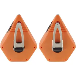 Keson P100 (Pack of 2) Octoganal Chalk Line Reel, 1.5mm String, 2-4-Ounce Capacity, 100-Foot