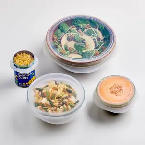 Stasher Reusable Silicone Circle Stretch Lids 4-Pack