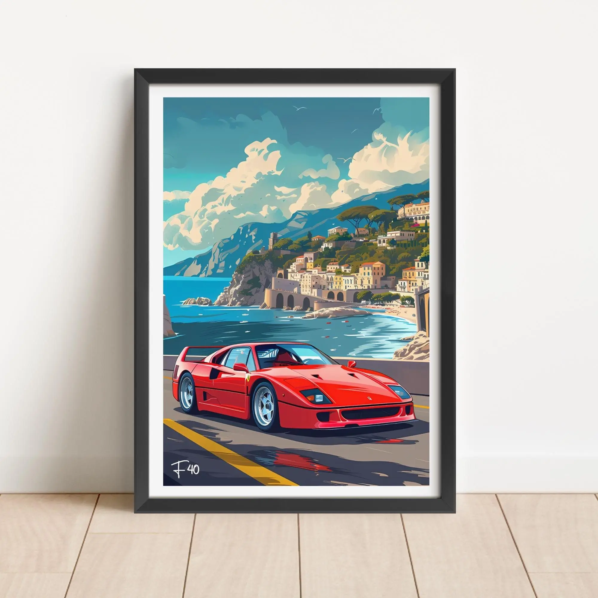 Artistic Car-Themed Unframed Giclee Paper Photo Print - Multi-Size (11x17,12x18,18x24,24x36,27x40) Automotive Graphic Wall Art, Home & Room Decor Poster, Wall Art Decoration