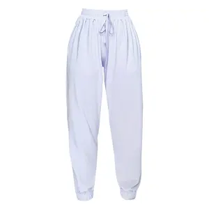 Boujee Dolly Super Light Macaroon Purple Silky Jogger Pants- Ankle Length (Petite size, Short girl must buy:))