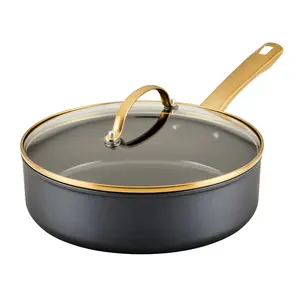 Ceramic Nonstick Covered Saute Pan - 3qt