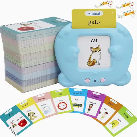 Kids Toys Flash Cards Educational Toys for 2-6 Years, 112 Pcs 224 Words Learning Toys