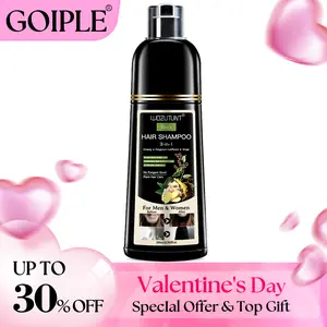 【Valentinesdaygift】200ml 3-in-1 Black Gentle Hair Dye Shampoo Covers Gray Hair Natural Plant Hair Dye Shampoo Convenience Silky Smooth Polygala Multiflora Radiant