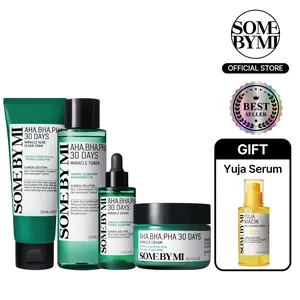 [SOME BY MI] AHA-BHA-PHA Set - Toner+Serum+Cream+Foam - Daily Soothing & Clarifying - Korean SkinCare acne remover pore minimizing
