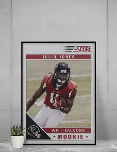 Score Julio Jones 2011 Rookie Card 12x17 Poster Atlanta Falcons