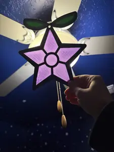 Stained Glass Style Stardrop Suncatcher | Stardew Inspired Window Decor