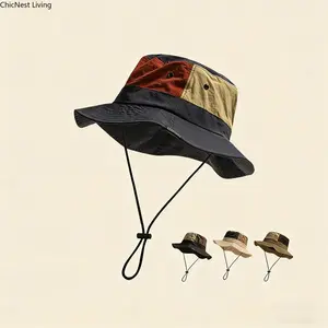 Versatile Two-Tone Outdoor Hiking Hat — Summer Sun Protection & Shade Bucket Hat for Hiking, Camping, and Travel (Unisex)