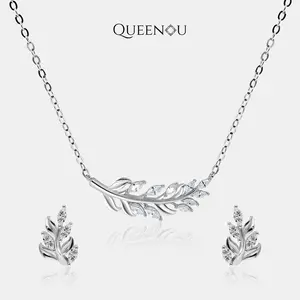 【797】"Springtime Symphony" Leaf Whisper Cubic Ziconia Sparkling Elegance Set – Elegant and Fashionable Jewelry, Perfect for Wedding, Anniversary, or Valentine's Day Gifts