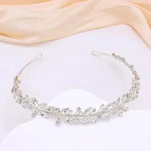 Wedding Headbands For Brides RhinestoneSlim Bridal Headpieces For Women Handmade Hair Bands For Girls ()