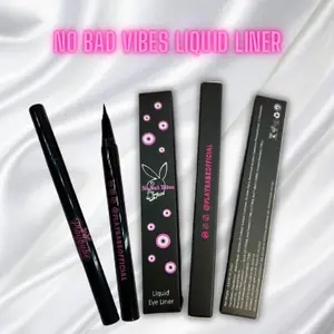Playbabe No Bad Vibes Liquid Liner - Black Eyeliner for Bold or Natural Eye Makeup Looks