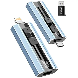 EATOP Flash Drives Intended for iPhone, Memory Stick Storage for Photos and Videos, USB External Memory Storage Flash Drive Compatible with iPhone iPad Android and Computers