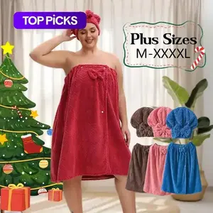 Bathrobe & Shower Cap Set, 2 Pieces per set, Adjustable Bathrobe & Shower Cap, Thickened Bathrobe, Casual Bathrobe, Ideal for Home Use, Travel, Sauna, and Spa, Towels #TOP PICKS