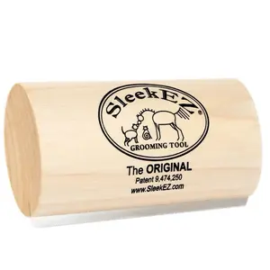 SleekEZ Original Dog Brush for Shedding & Grooming - 5 Inches Long, 4oz Weight, Wood Deshedding Tool for Short & Long Haired Dogs, Ergonomic Design for Effortless Grooming
