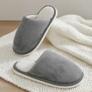 Women Unisex Cloud-Like Luxury Slippers - Christmas Memory Foam Non-Slip - Washable Closed Toe for Hotel Guest Travel