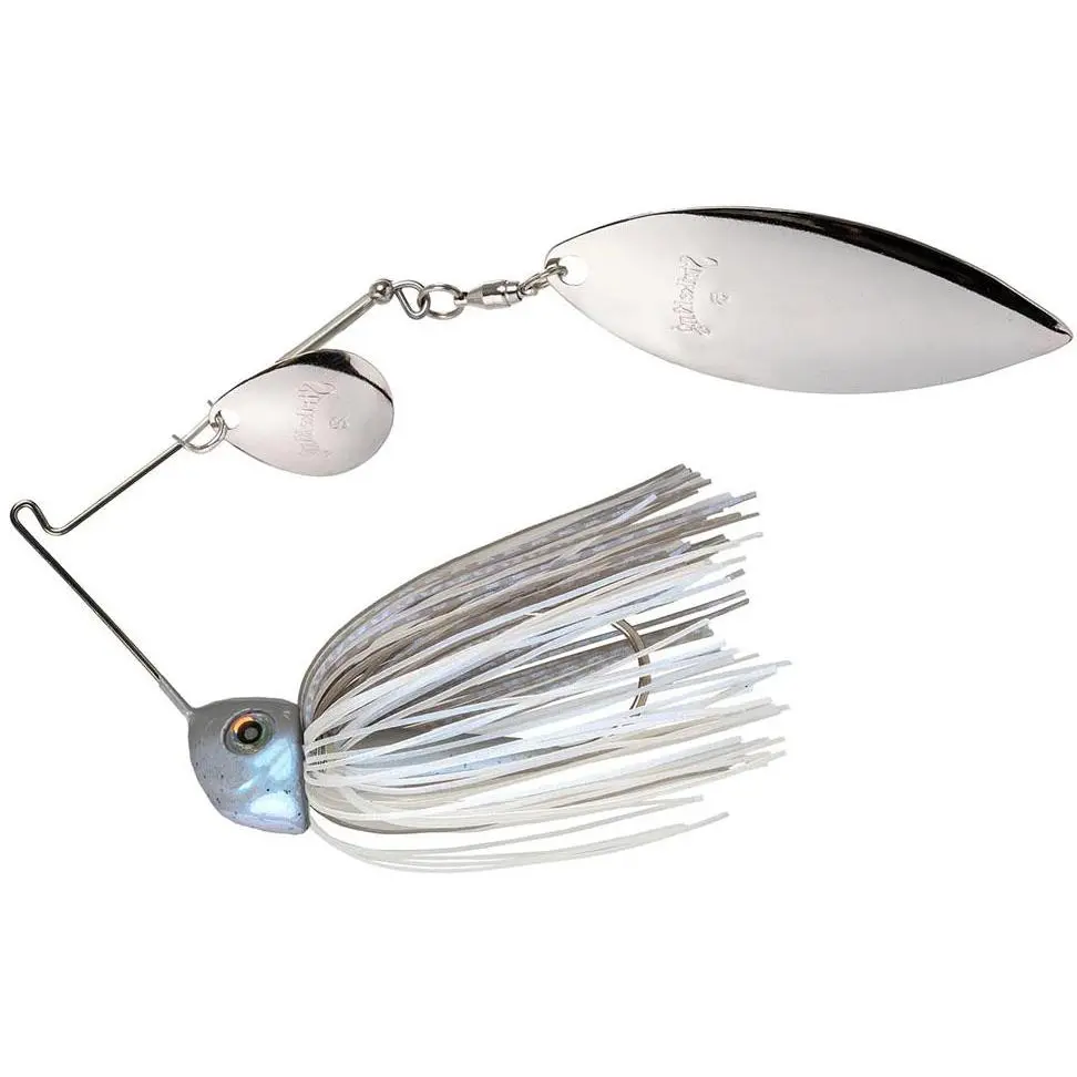 Heavy Cover Spinnerbait, Weedless Tour Grade Fishing Tackle with Colorado Willow Dual Blades and Hand-Tied Skirt for Bass, Outdoor Fishing Equipment