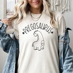 Pregosaurus Shirt, Pregnancy Announcement Sweatshirt, Funny Pregancy Hoodie For Baby Shower, Expecting Mom Gift, Baby Announcement Pullover Tee Tops