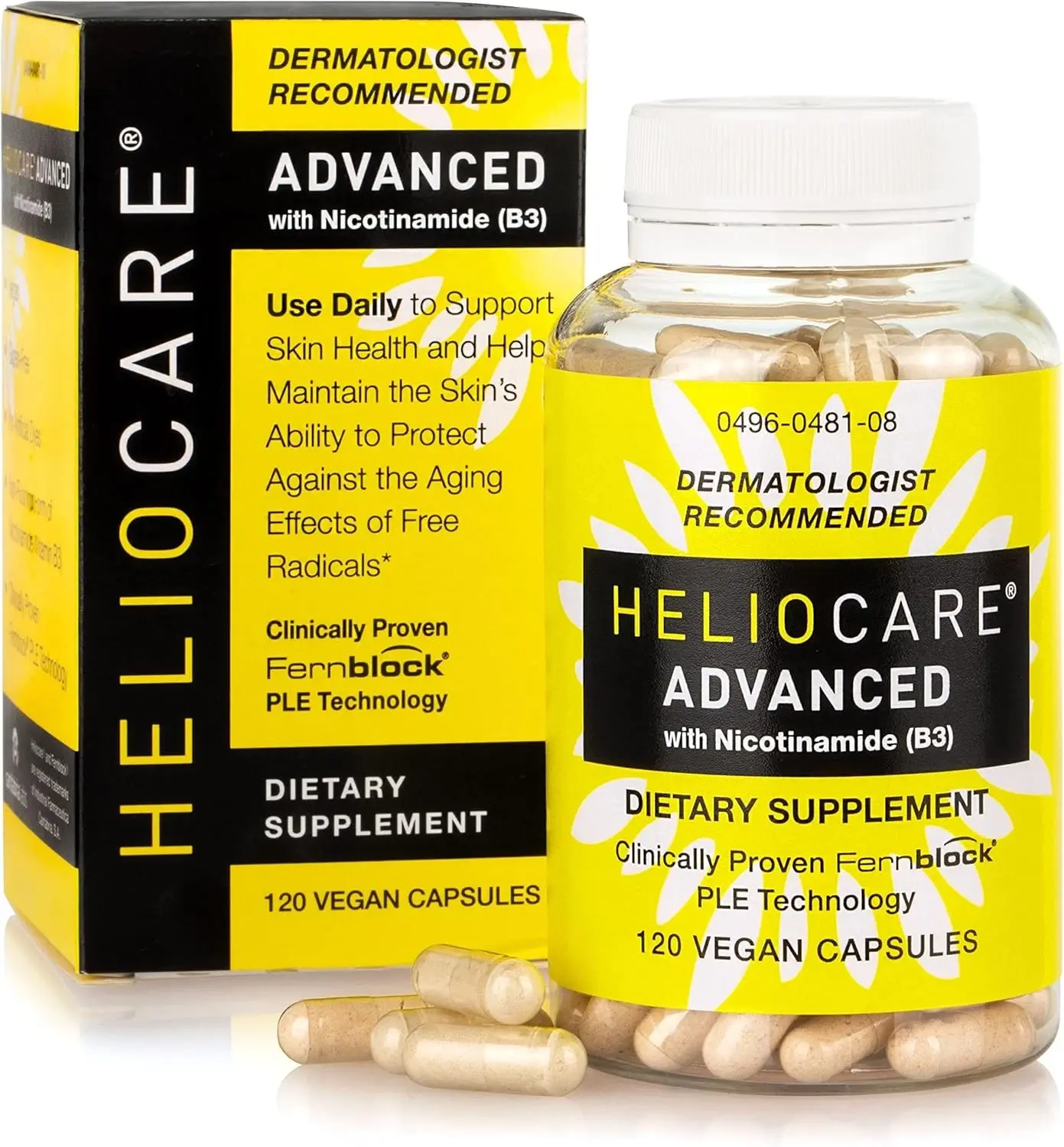 Advanced Vitamin B3 Skin Support Capsules with Fern Extract Antioxidant Formula Nutritional Supplements Clinically Proven Supplement