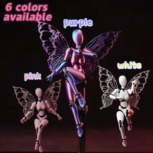 Elegant Bjd Human Body Model with Fairy Wings, Fully Jointed Realistic Multi Jointed Art Figure, Perfect for Collectors and Hobbyists, Ideal for Dance and Painting