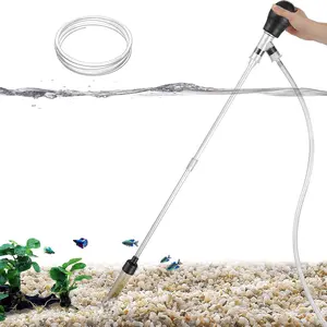 Carefree Fish Aquarium Small Gravel Cleaner 6Ft Hose Fish Tank Water Changer Sand Vacuum Silicone Airbag Adjustable Length ABS(for 3~8Gal Tank) 2026 New Upgrade Version