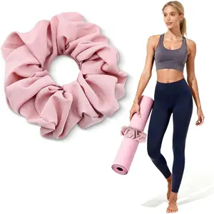 Yoga Mat Scrunchie - Stylish Holder Durable & Elastic Fabric Fits All Standard Mats Mat Not Included
