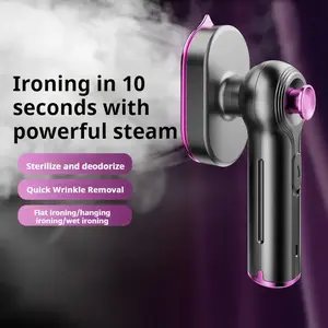 Professional Wrinkles Remover in Your Hand! 2026 Mini Rotating Steam Iron, Double Hot Steam for Delicate & Thick Clothes.Perfect for Quick Use Before Going Out.#TravelEssentials
