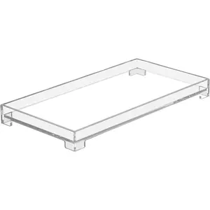 Acrylic Rectangle Large Clear Decorative Bathroom Tray - Catchall Organizer Storage Tray