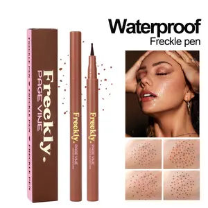 PAGE VINE Waterproof Freckle Pen  Long-Lasting Fast-Drying Artificial Spot Stamps Fake Face Spot Stains Makeup Natural Realistic Soft Dot Spot Pens