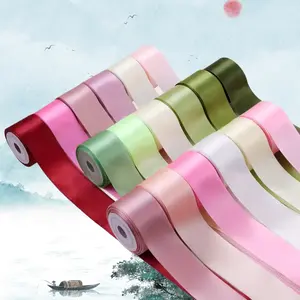 6 Pack Polyester Satin Garland Ribbon 1 Inch, Multiple Colors, Perfect for Weddings, Bouquets, Packaging, Hair Accessories, 30 Yards Festival Party Decorations