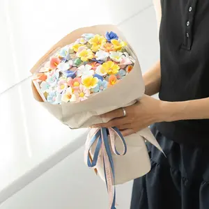 Modern Minimalist Cosmos Shaped Ceramic Flower, Everlasting Centerpiece for Tabletop Decor, Elegant Accent for Living Room, Valentine’s Day Gift