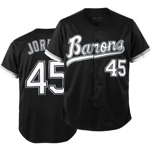90s outfit for men and women, Barons #45 unisex hip hop clothes, baseball jersey shirts for party Baseball gift