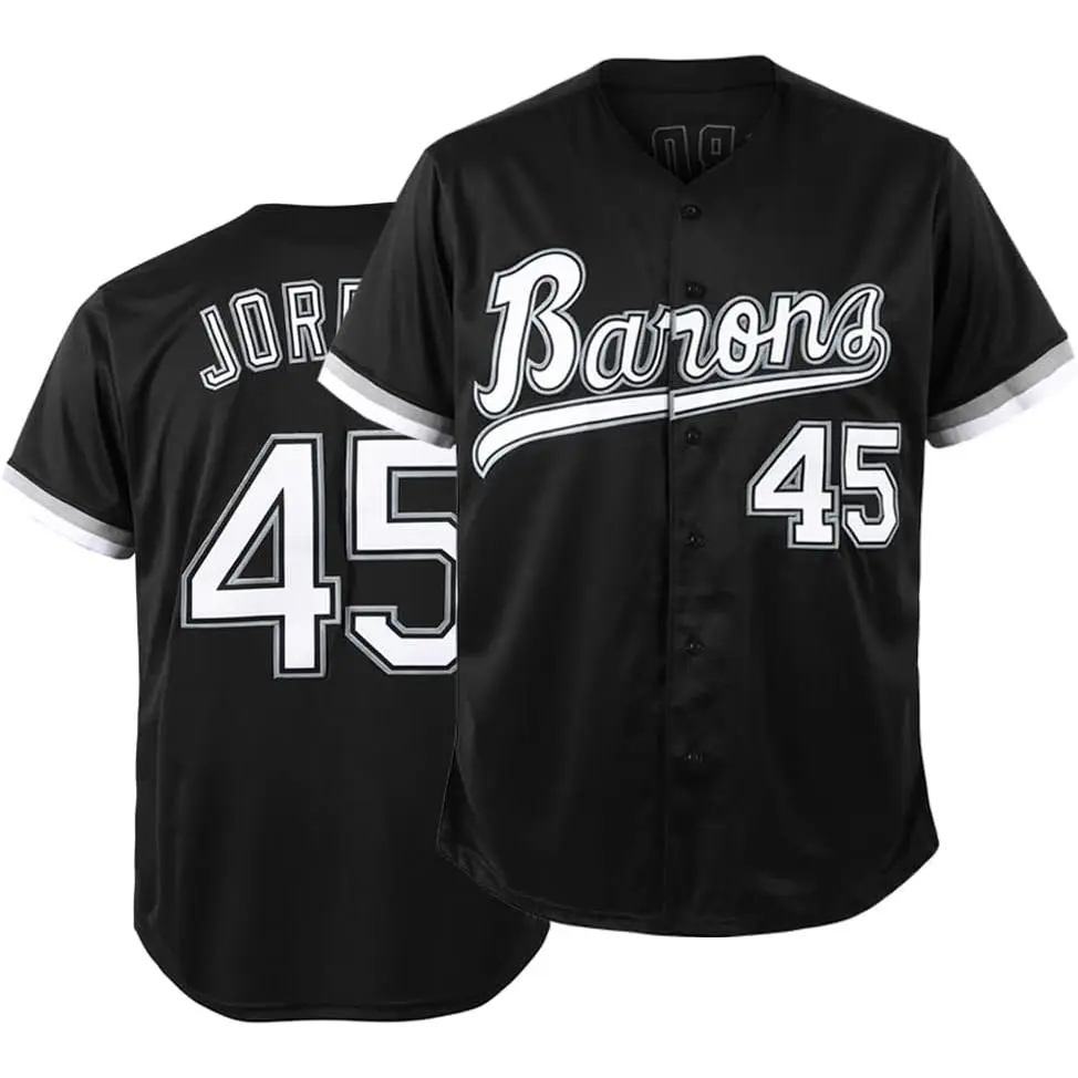 Jodan Baseball Jersey #45, 90s outfit for men and women, unisex hip hop clothes, baseball jersey shirts for party Baseball gift