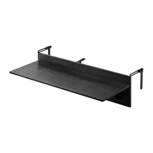 【SummerFinds】VEVOR Balcony Hanging Table,  , 12 x 48 in Folding Balcony Railing Table, Outdoor Balcony Bar Table for Railings, 50 lbs Loading, Fit Railing from 1" to 5.9", Serving Table for Patio & Deck